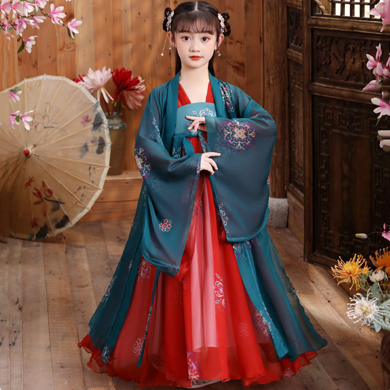 Summer Clothing For Babies - Summer Hanfu Dress Girl Fairy Tang