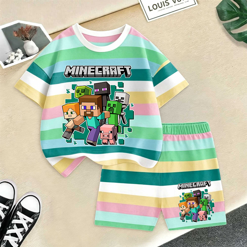 Summer Clothing For Babies - Minecrafted Girl boy Summer T shirt