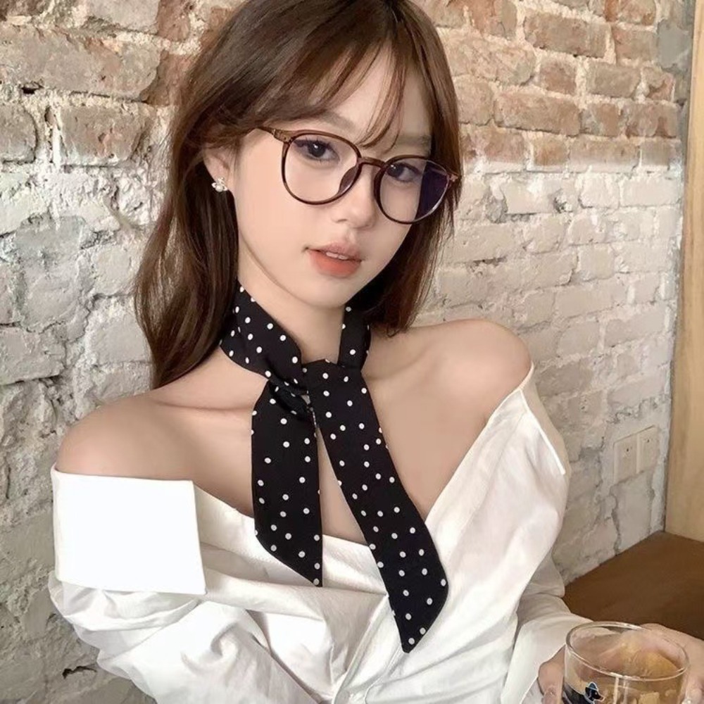 Summer Clothing Accessories - Fashion Polka Dot Narrow Edge Silk
