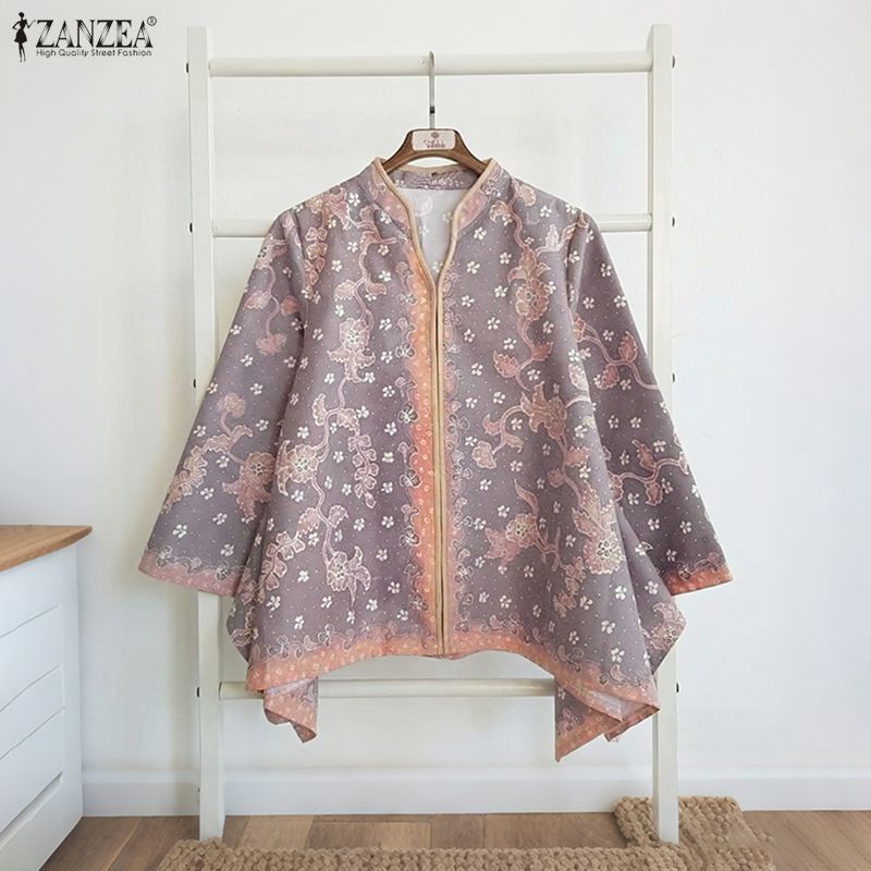 Summer De Clothing - ZANZEA Bohemian Woman Blouses V-Neck 3/4