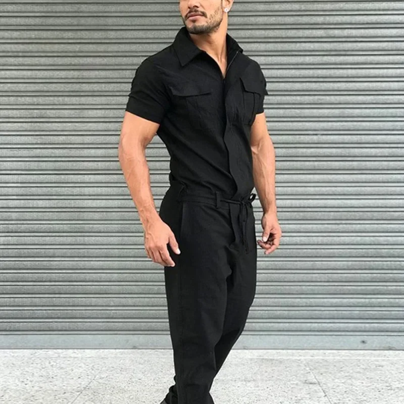 Summer Clothing Shops - New Men Pants Casual One-piece Suit