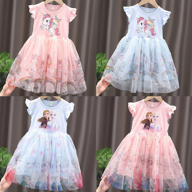 Summer Clothing For Babies - 2024 New Unicorn Summer Princess Dresses