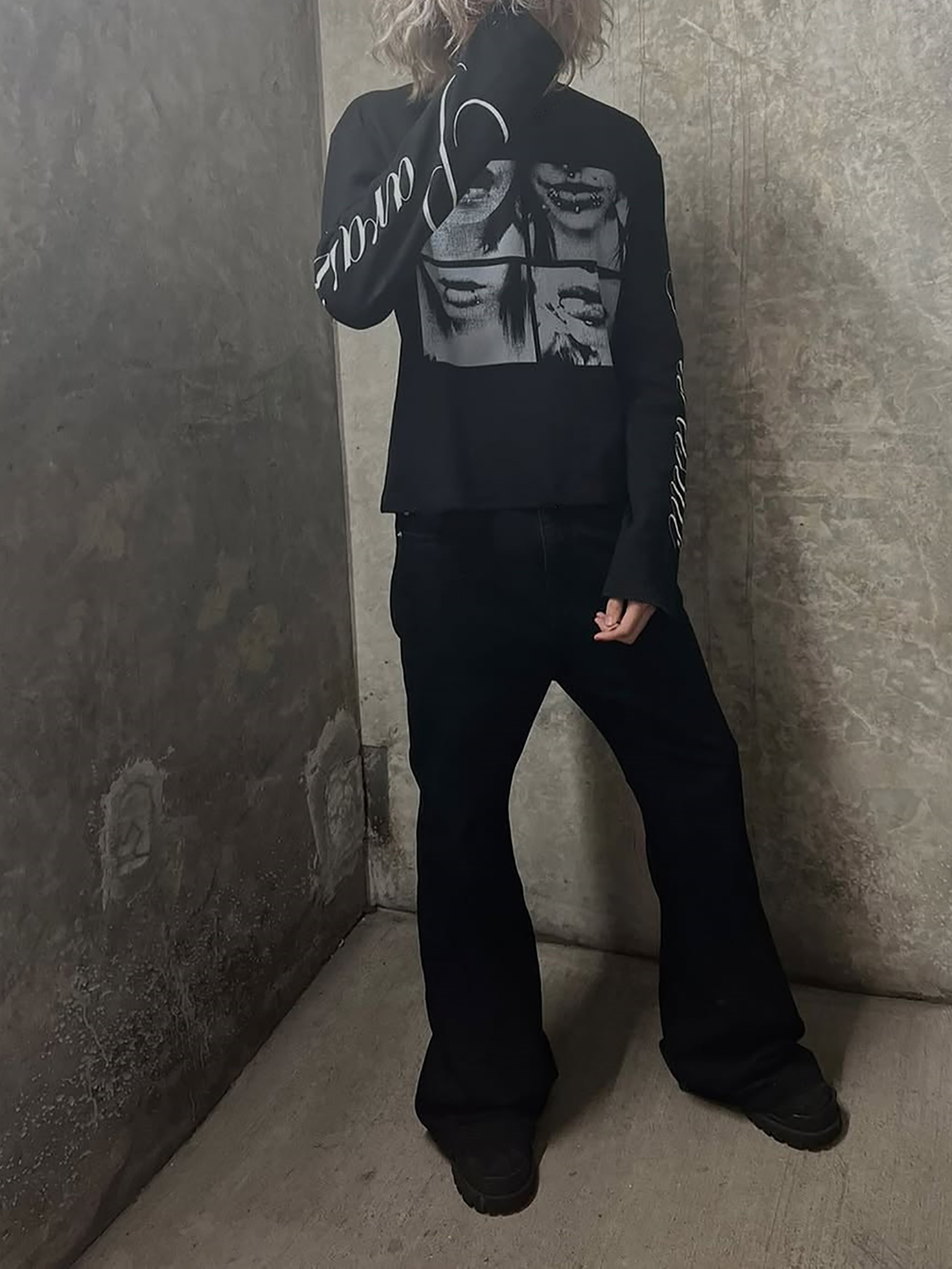Dark style street punk unisex  - Summer Clothing Tops avis et prix