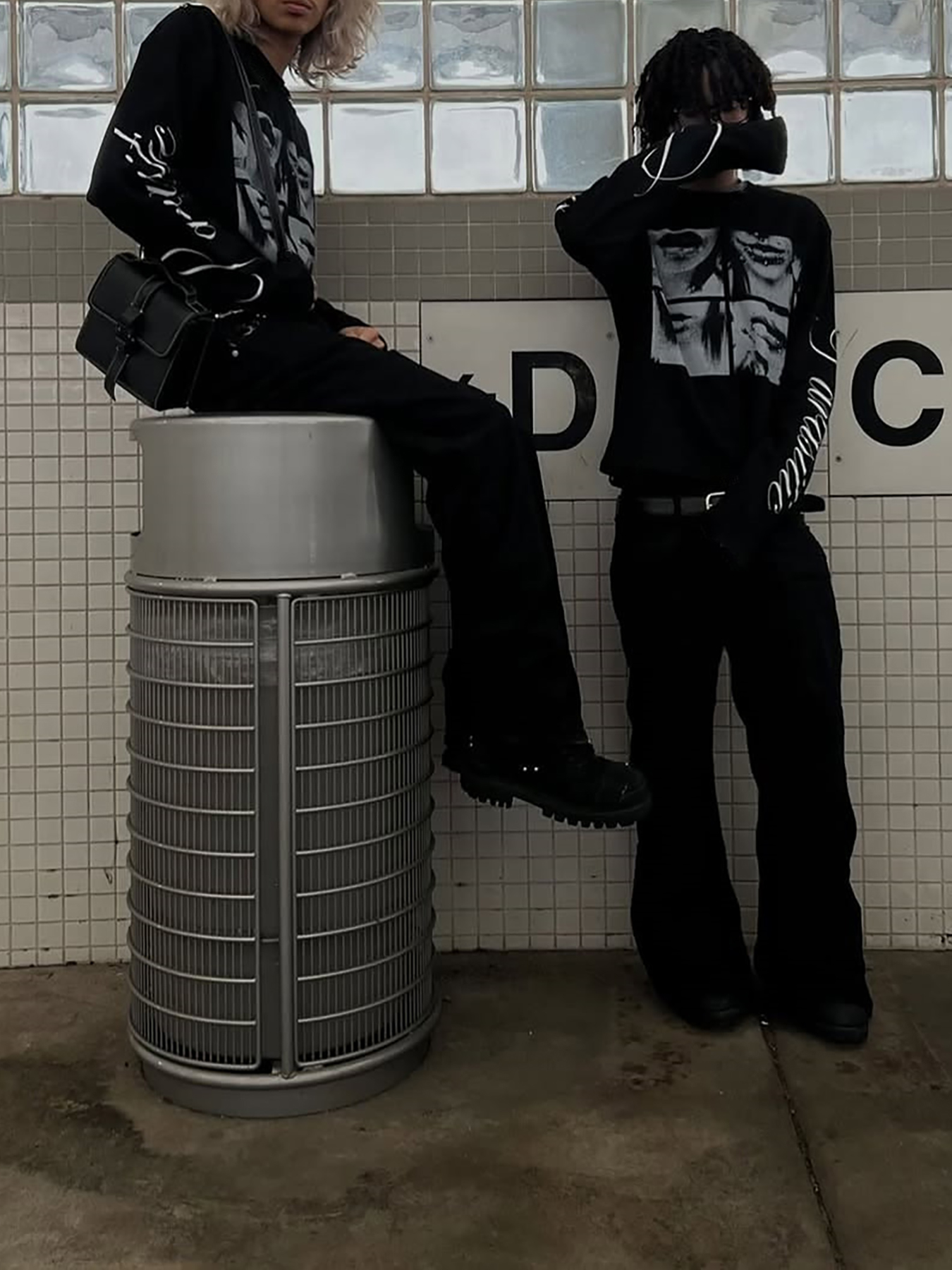 Dark style street punk unisex  - Summer Clothing Tops avis et prix