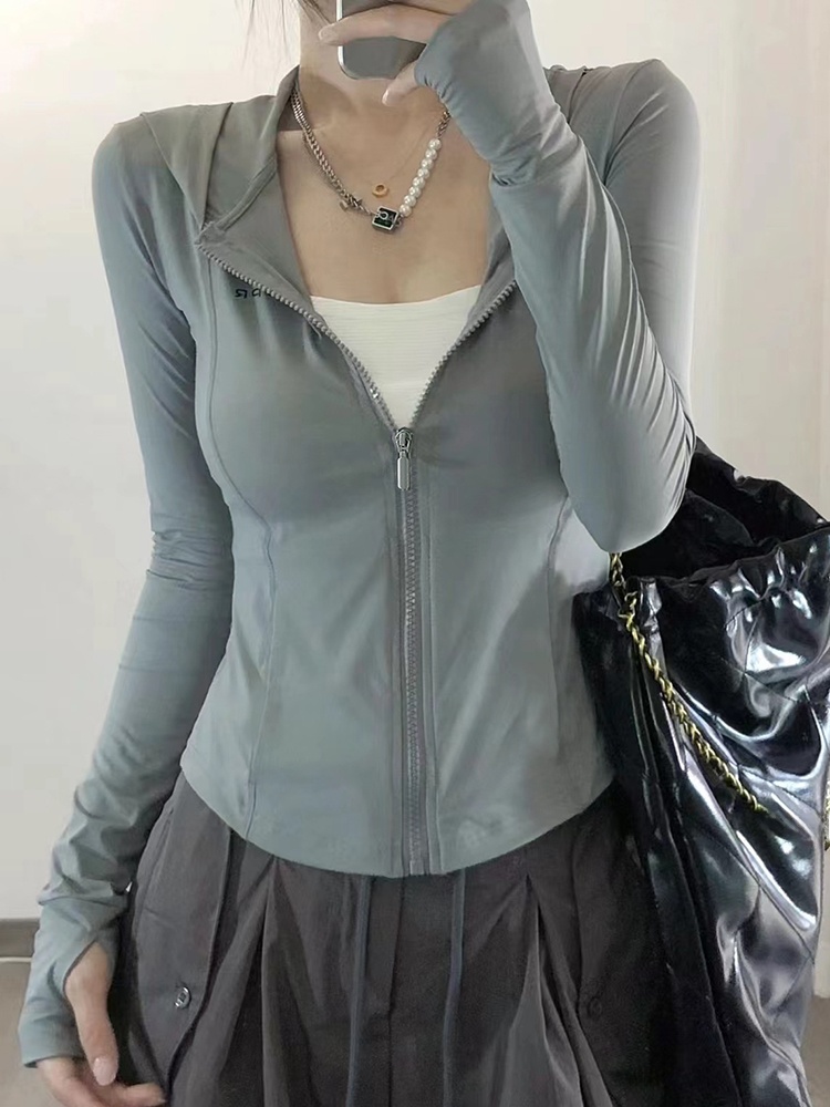 ay een Ice Silk Hooded UV Prot - Summer Yoga Clothing avis et prix