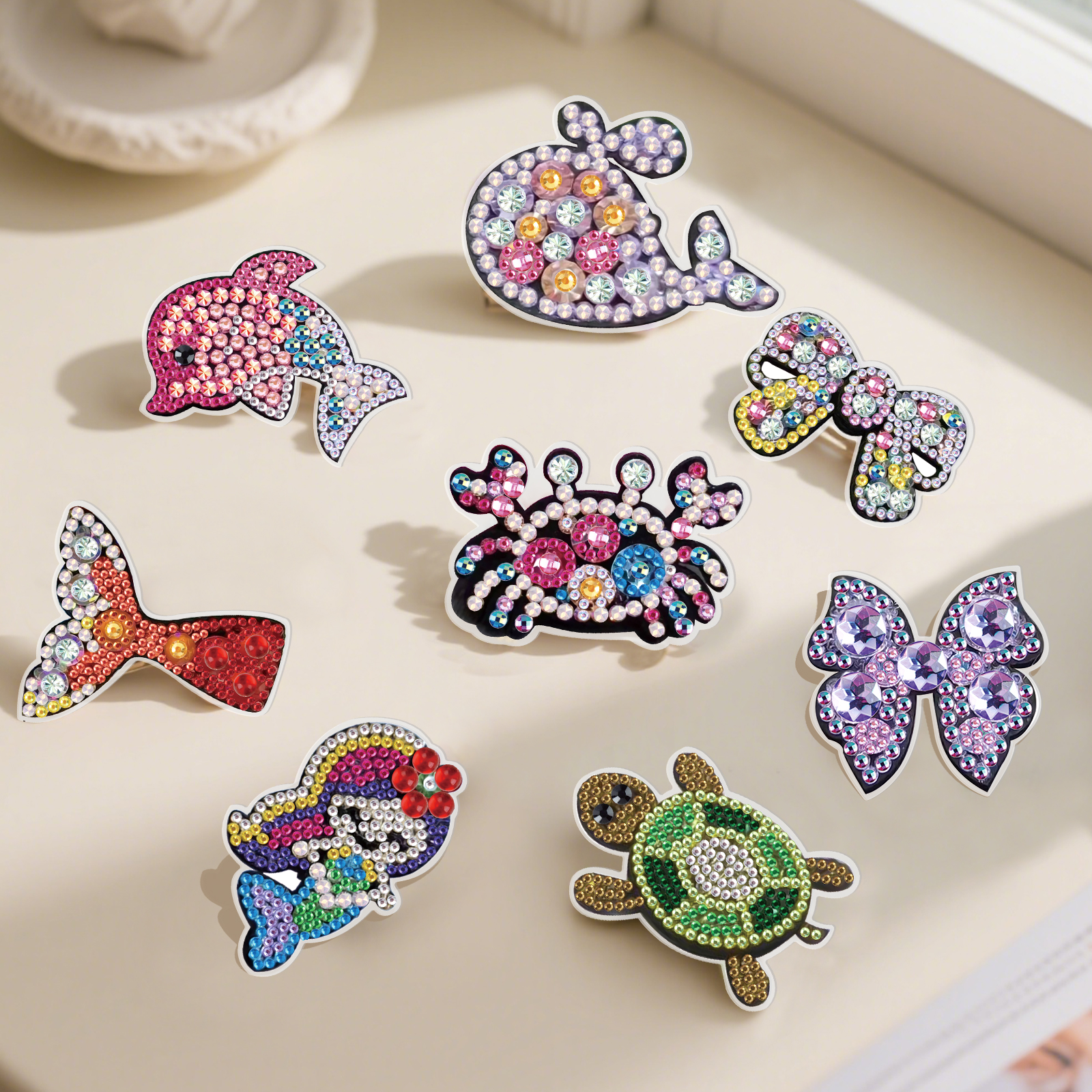 8Pcs Diamond Art Painting Hair - Summer Clothing Accessories avis et prix
