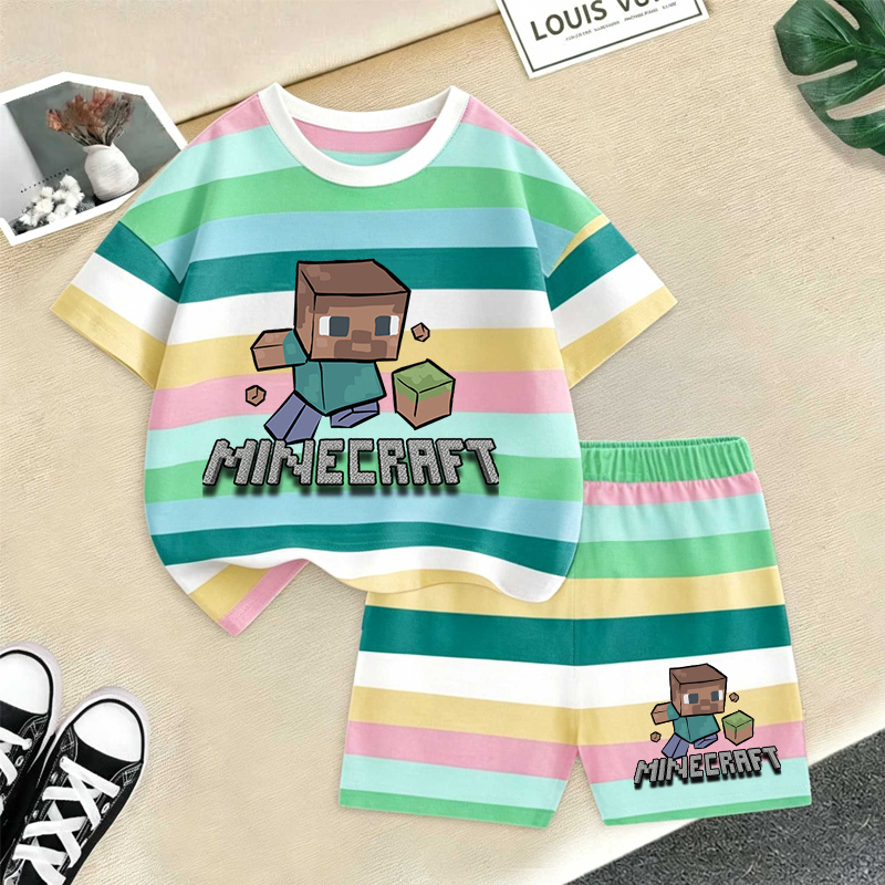 Minecrafted Girl boy Summer T  - Summer Clothing For Babies avis et prix
