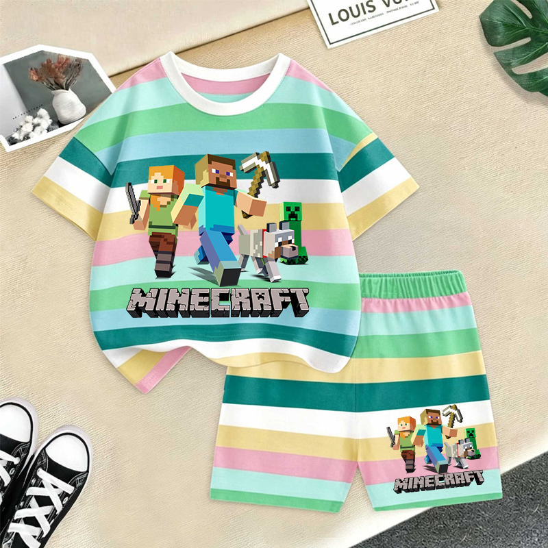 Minecrafted Girl boy Summer T  - Summer Clothing For Babies avis et prix