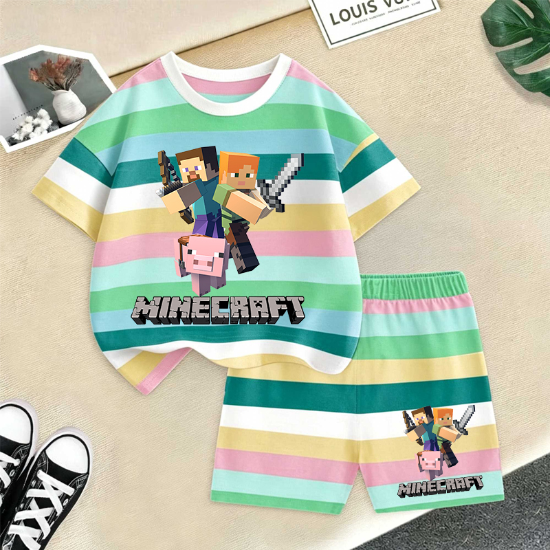 Minecrafted Girl boy Summer T  - Summer Clothing For Babies avis et prix