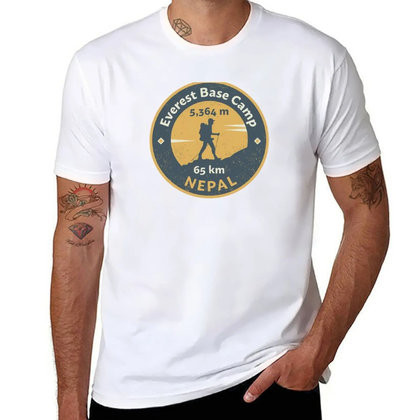 Crewneck Short Sleeve T Shirts - Summer Everest Clothing avis et prix
