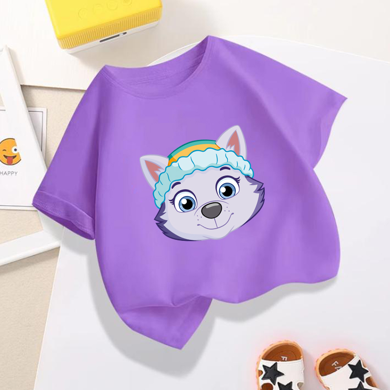 Paw Patrols Series T-Shirt Pur - Summer Everest Clothing avis et prix