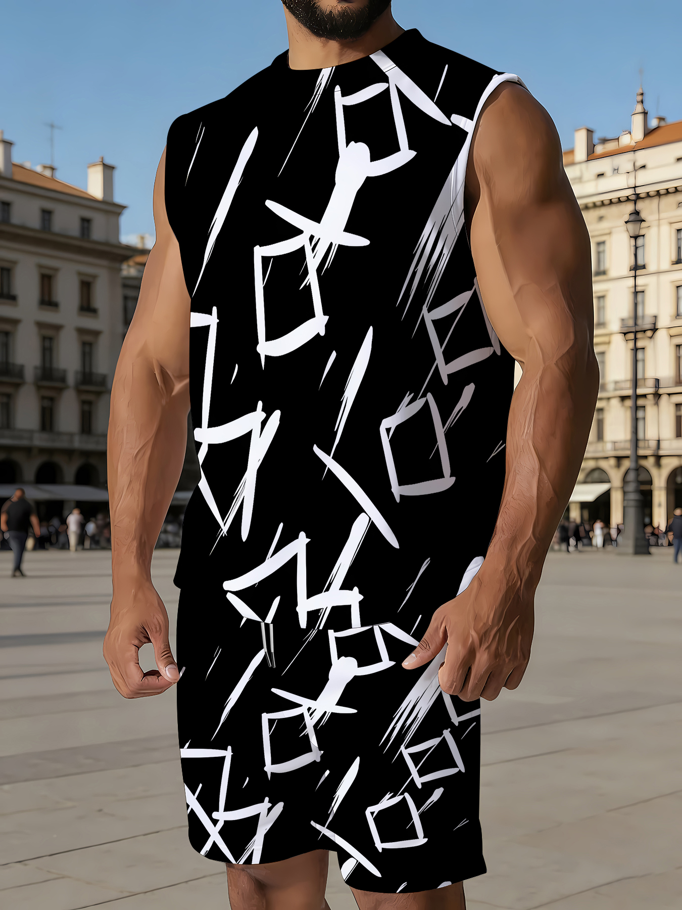 Men's Compression Tank Top and - Summer Clothing Tops avis et prix
