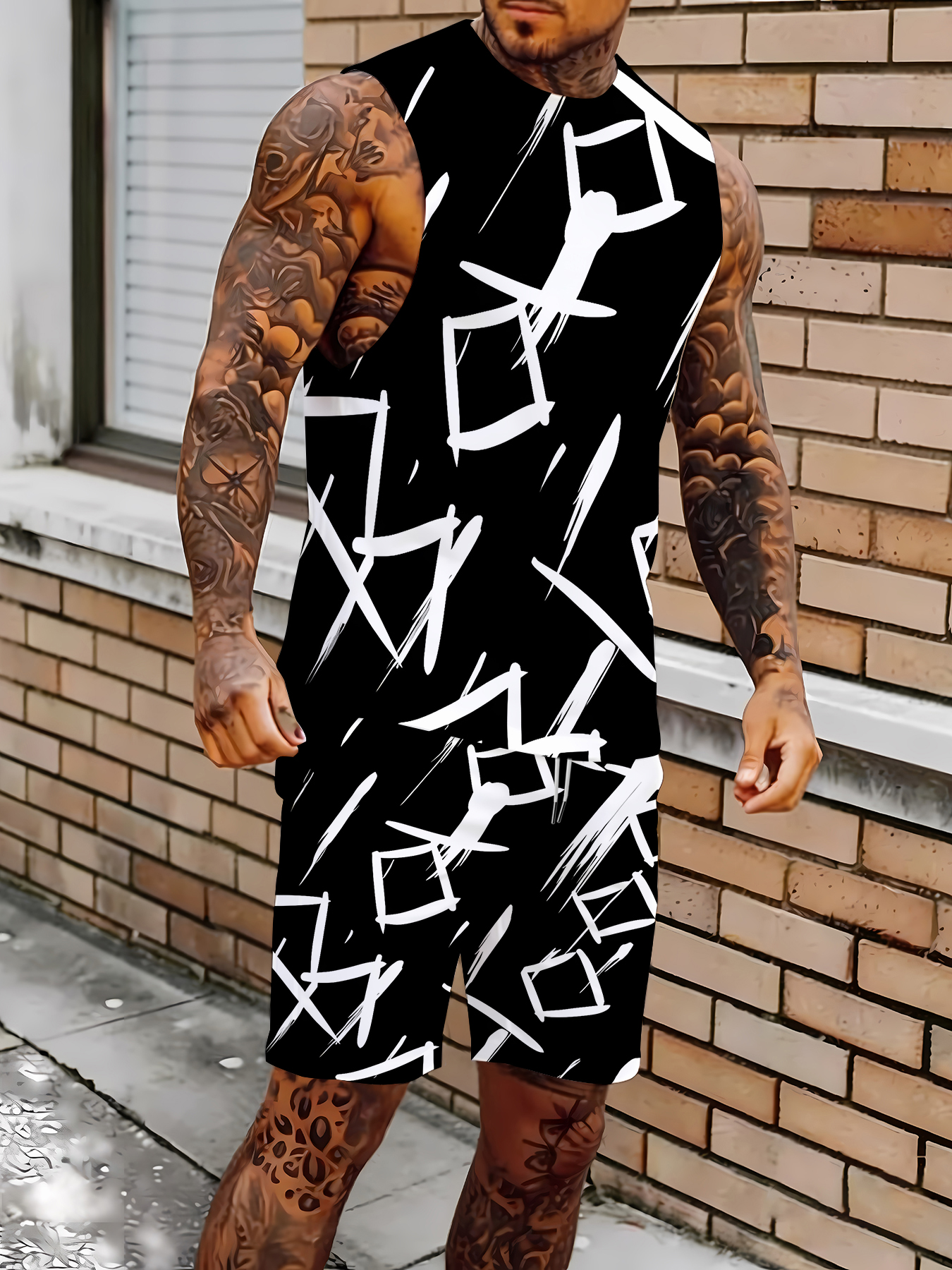 Men's Compression Tank Top and - Summer Clothing Tops avis et prix