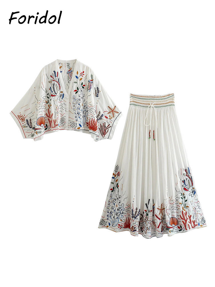 Foridol Marine Organism Embroi - Summer Clothing Accessories avis et prix