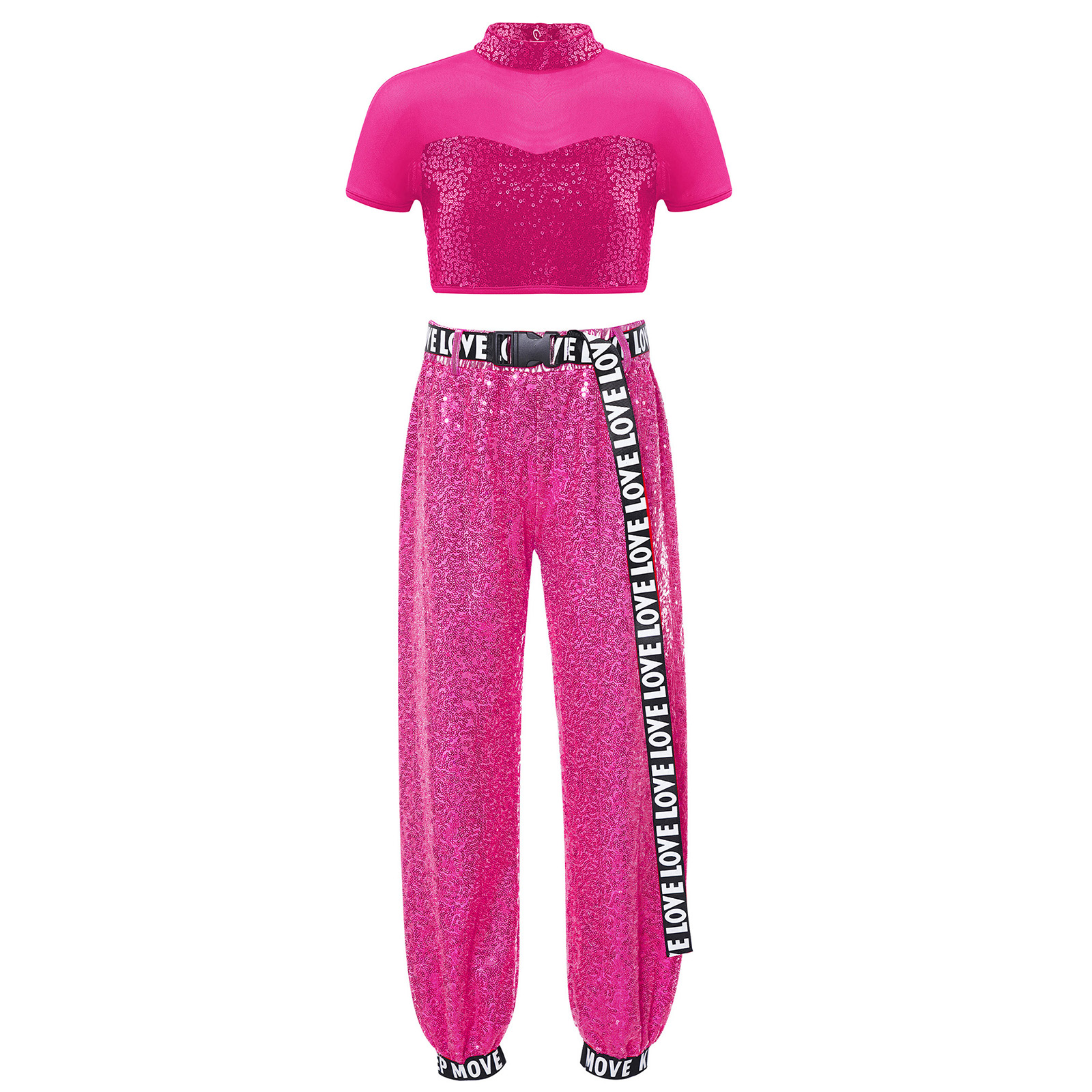 Children Shiny Sequins Dance C - Summer Clothing For Kids Girls avis et prix
