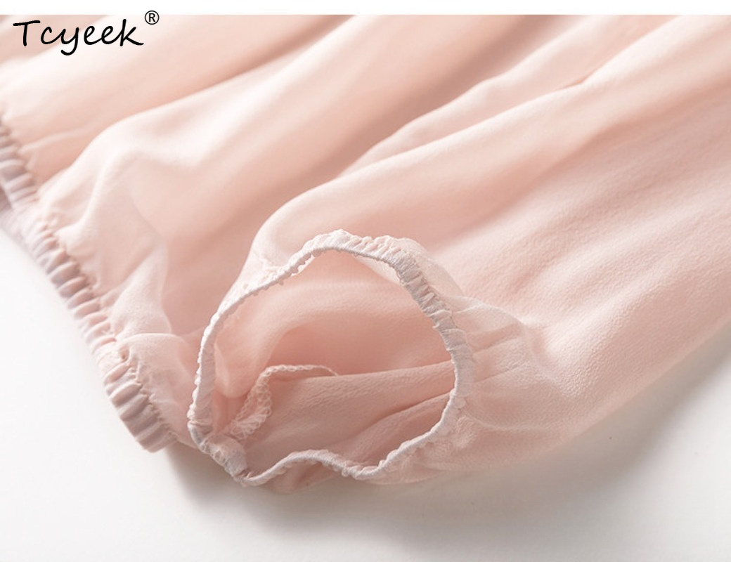 Tcyeek 100% Real Mulberry Silk - Summer Clothing Tops avis et prix