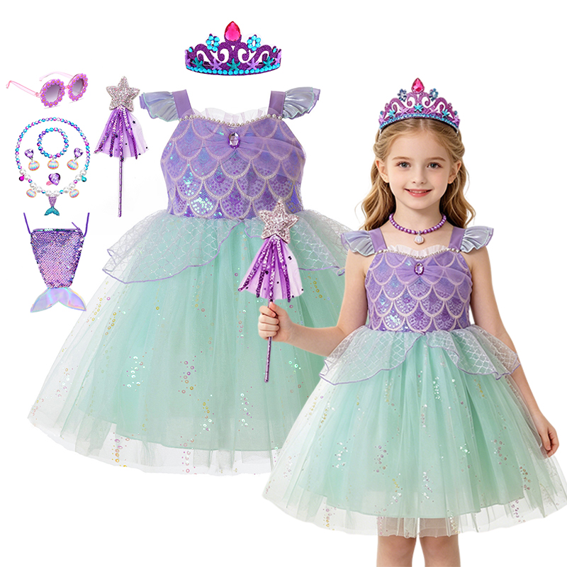 Kids Girls Mermaid Inspired Co - Summer Clothing For Kids Girls avis et prix