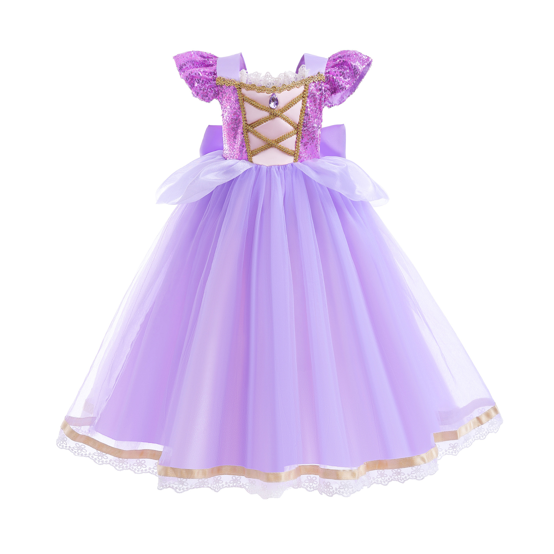 Summer Rapunzal Girl Princess  - Summer Clothing For Kids Girls avis et prix
