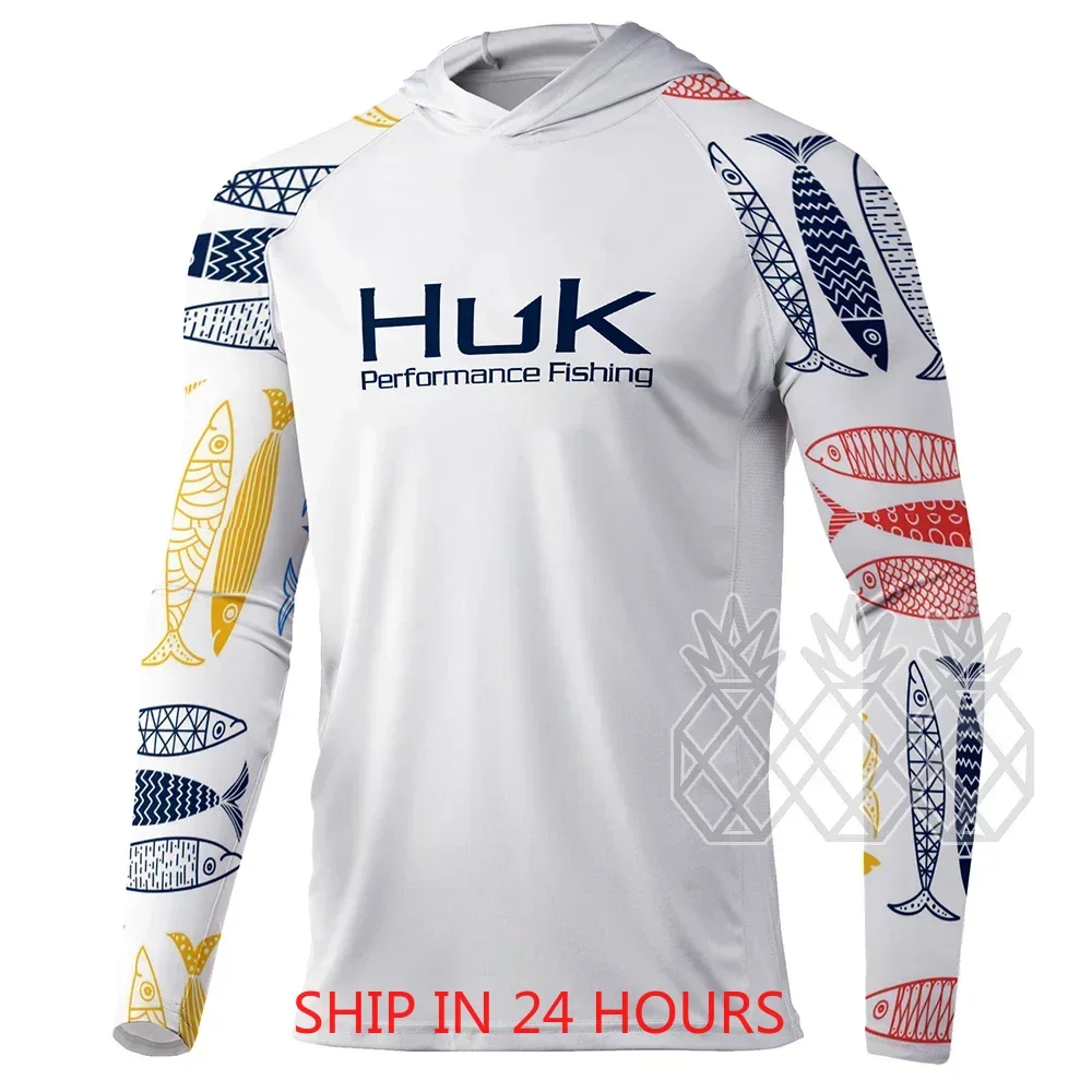HUK Fishing Hoodie Shirts Men  - Summer De Clothing avis et prix