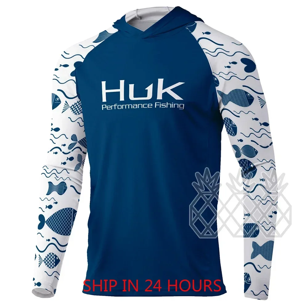 HUK Fishing Hoodie Shirts Men  - Summer De Clothing avis et prix