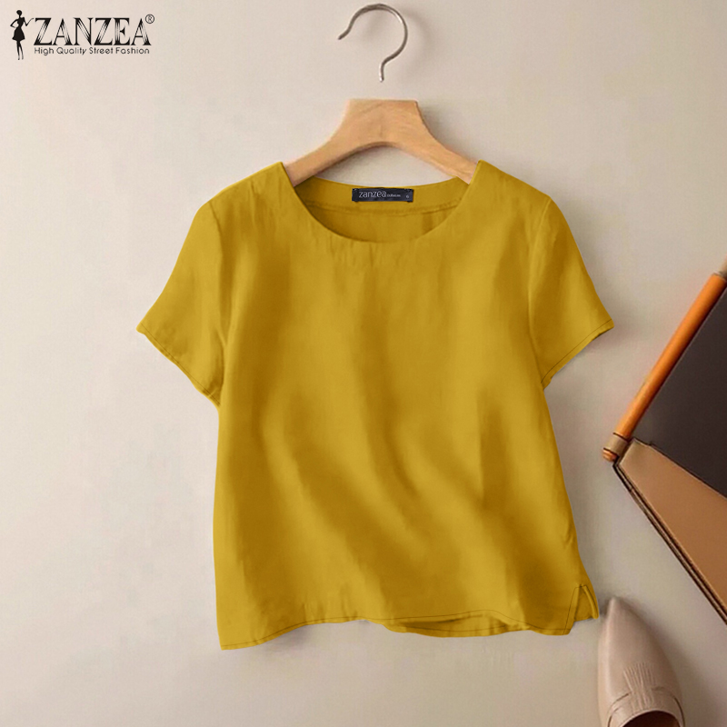 ZANZEA Summer Casual Cotton Bl - Summer De Clothing avis et prix