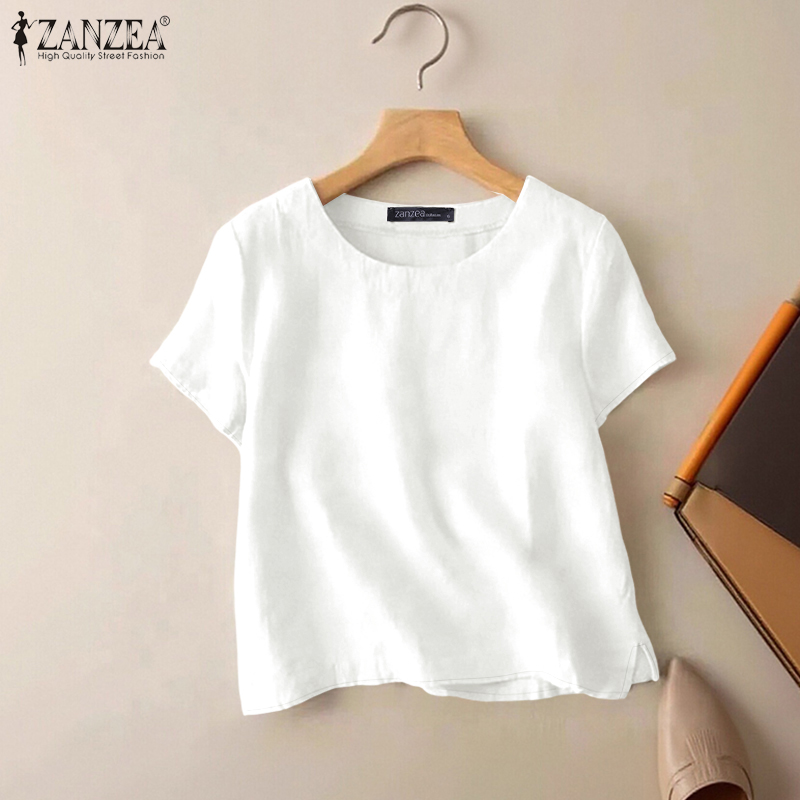 ZANZEA Summer Casual Cotton Bl - Summer De Clothing avis et prix