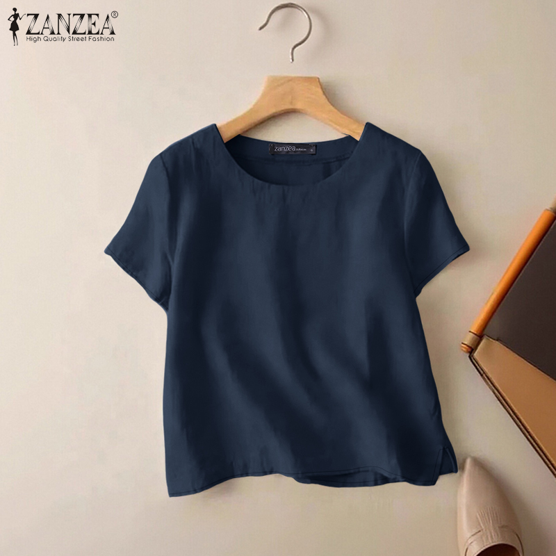 ZANZEA Summer Casual Cotton Bl - Summer De Clothing avis et prix
