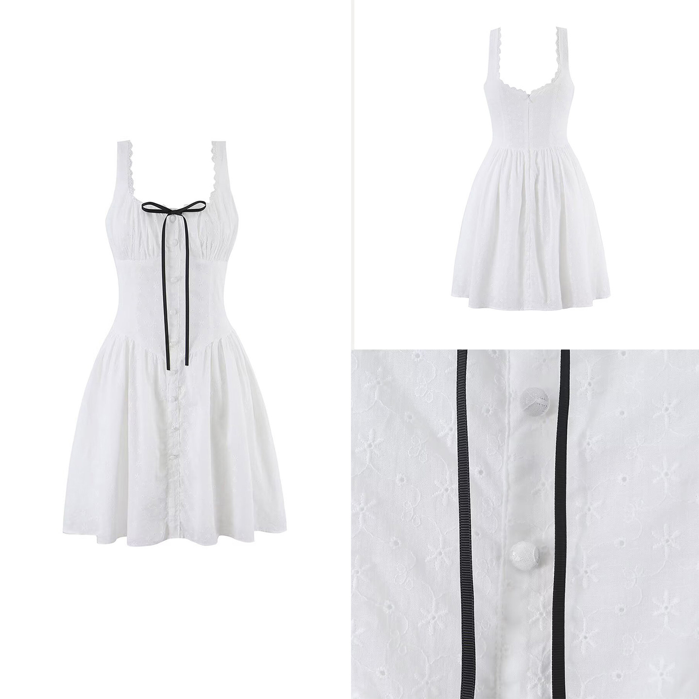 Fashionable Lace Trim Embroide - Summer Line Clothing Brand avis et prix