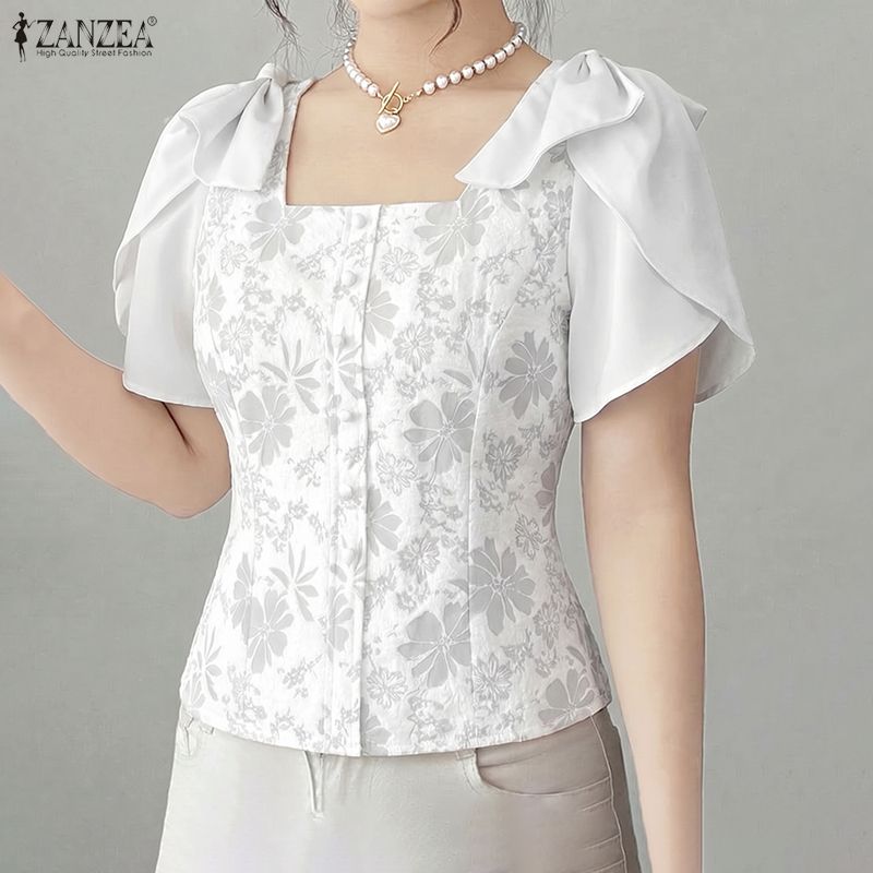 ZANZEA Woman Elegant Floral Ja - Summer De Clothing avis et prix