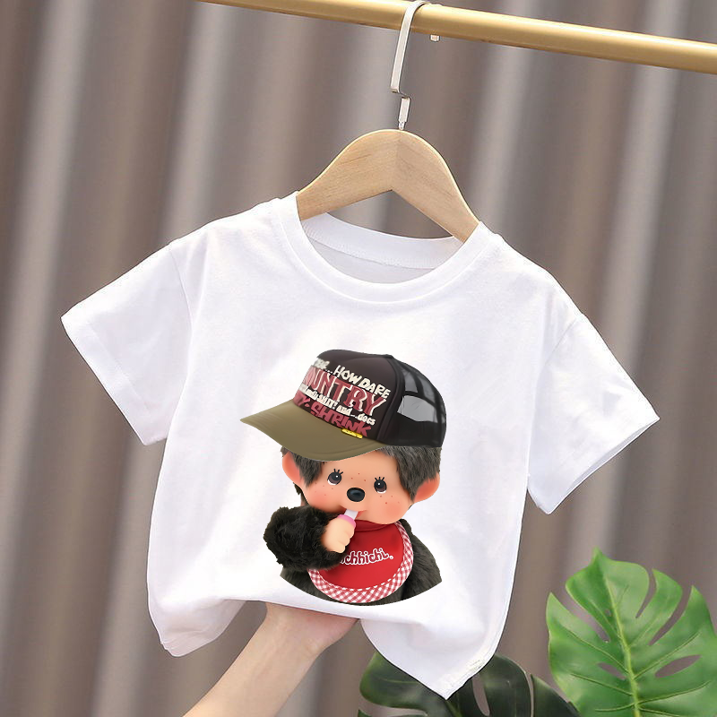 Monchhichi Kids T-shirts Anime - Summer Clothing For Babies avis et prix