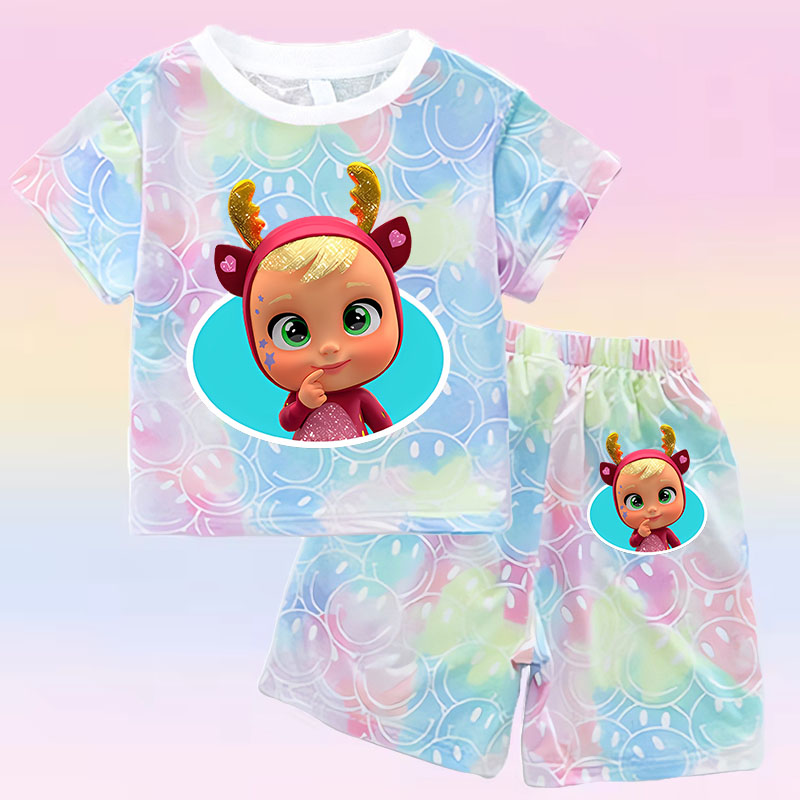 Crying Babies T-shirt Set Chil - Summer Clothing For Babies avis et prix
