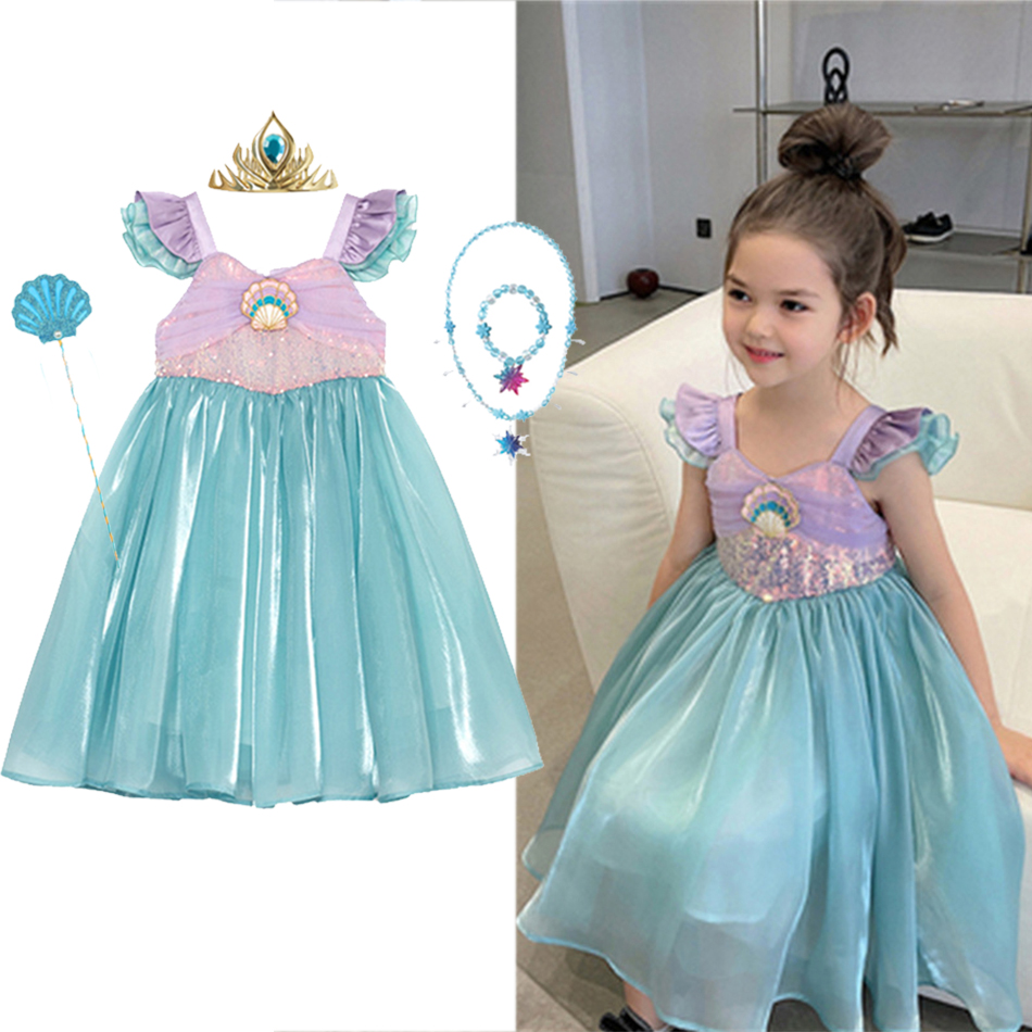 Little Mermaid Ariel Princess  - Summer Clothing For Kids Girls avis et prix