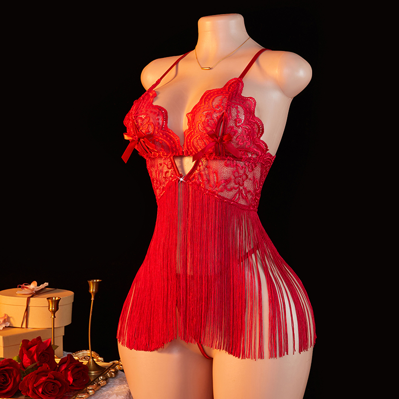 Transparent Lace Women Red Str - Summer Clothing Shops avis et prix