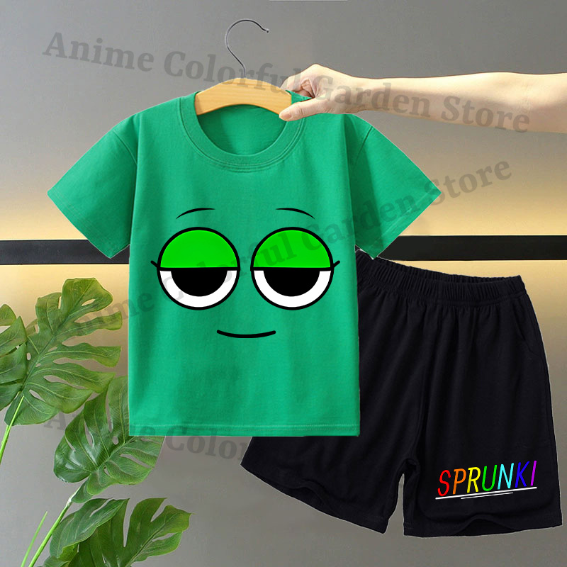 Sprunki 2pcs T-shirt and Short - Summer Clothing For Kids Girls avis et prix