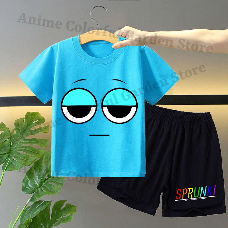 Sprunki 2pcs T-shirt and Short - Summer Clothing For Kids Girls avis et prix