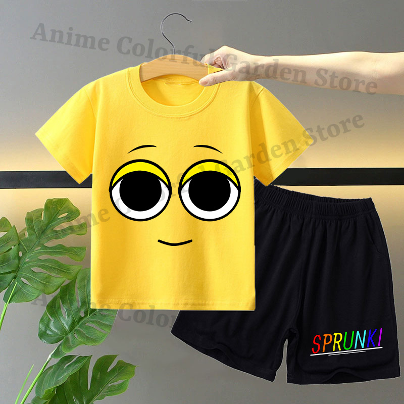 Sprunki 2pcs T-shirt and Short - Summer Clothing For Kids Girls avis et prix