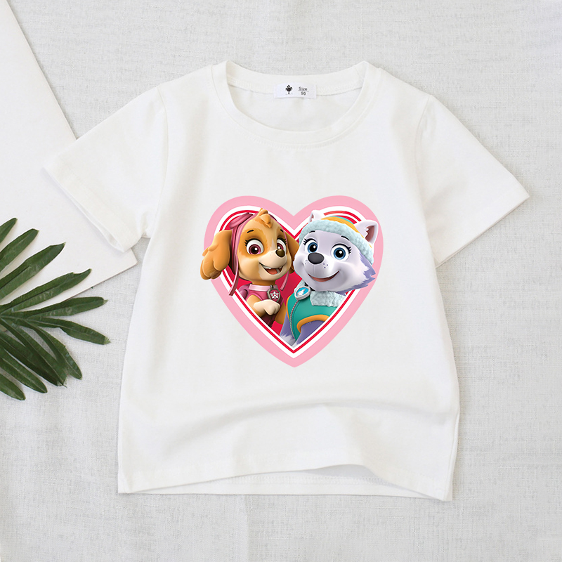 Paw Patrols Series T-Shirt Whi - Summer Everest Clothing avis et prix