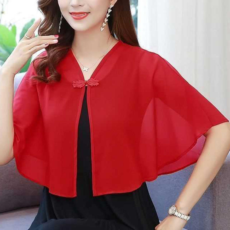 Spring Chiffon Short Outer Wea - Summer Clothing Accessories avis et prix