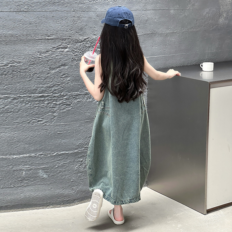 Vintage Blue Children Girls Hi - Summer Clothing For Kids Girls avis et prix