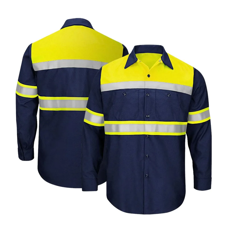 Men Shirt Long Sleeve 100% Cot - Summer Hi Vis Clothing avis et prix
