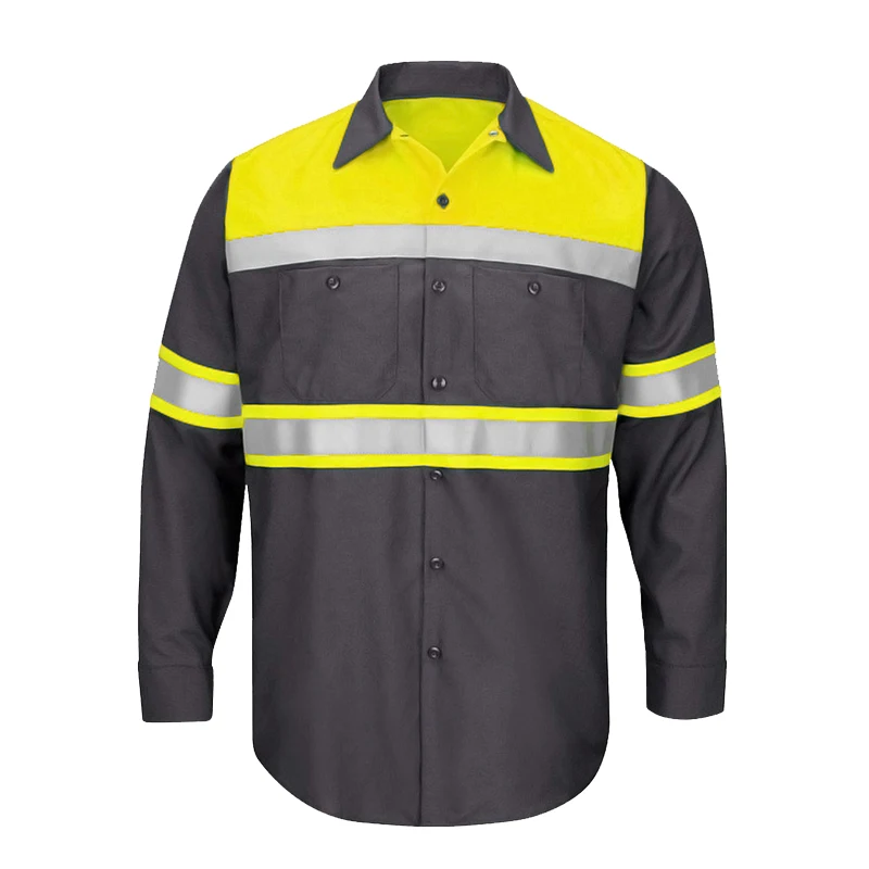 Men Shirt Long Sleeve 100% Cot - Summer Hi Vis Clothing avis et prix