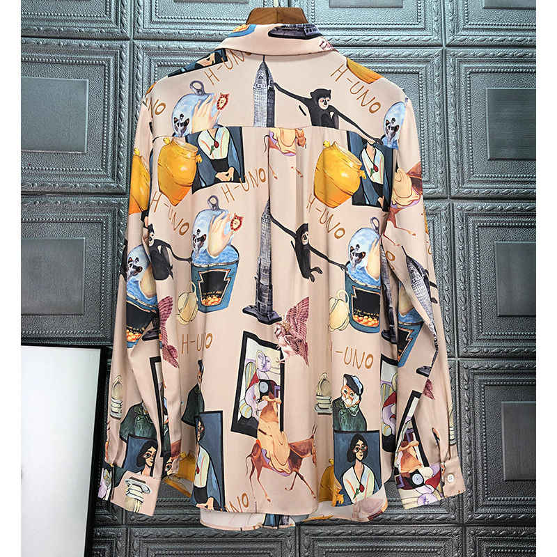 Graffiti Print Women Shirts Su - Summer De Clothing avis et prix