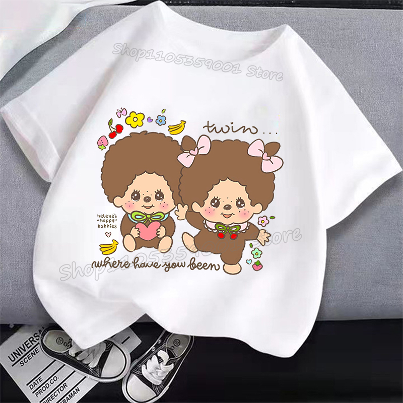 MONCHHICHI Short Sleeve T Shir - Summer Clothing For Kids Girls avis et prix