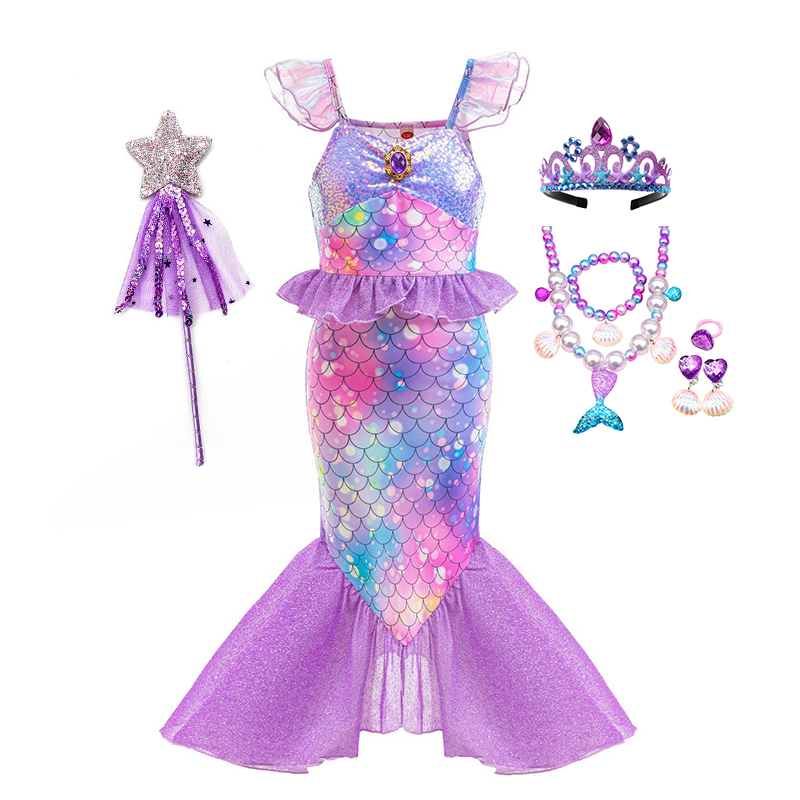 Disney New Ariel Princess Litt - Summer Clothing For Kids Girls avis et prix