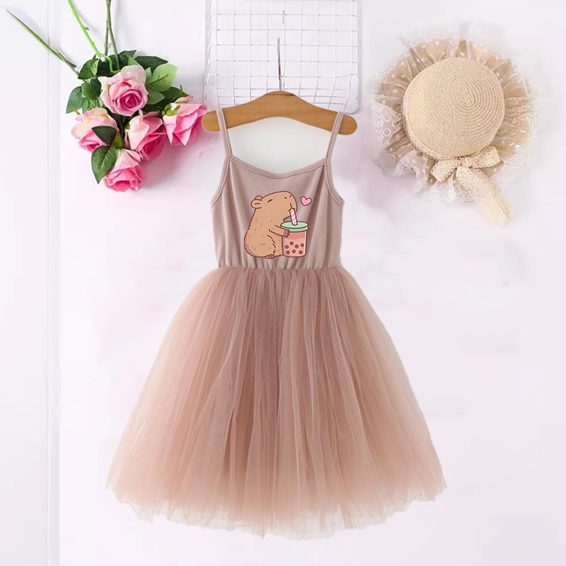 Capybara Girls Dresses Anime P - Summer Clothing For Babies avis et prix
