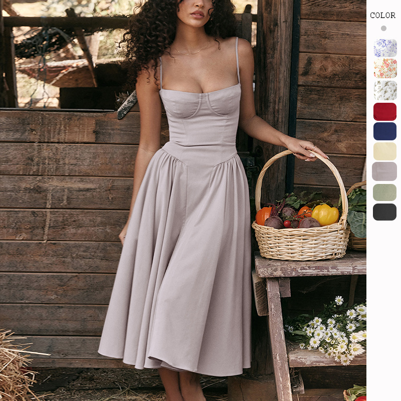 Summer Strap Dress Vintage Lon - Summer Line Clothing Brand avis et prix