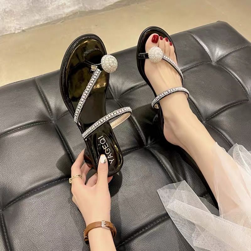 Slides Flip Flops Sandals Open - Flip Flop Jeweled avis et prix